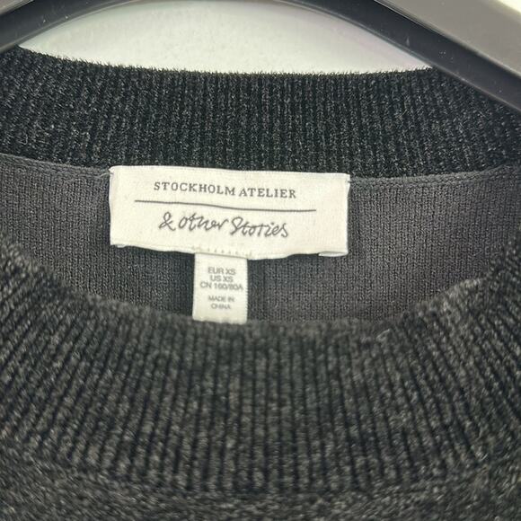 & other stories chenille tunic style sweater top size XS - Picture 3 of 5